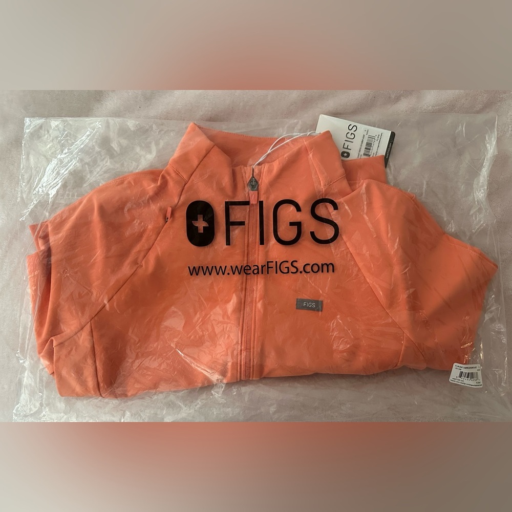 FIGS On-Shift ContourKnit Cropped Jacket-Sunset Drift - Picture 4 of 6